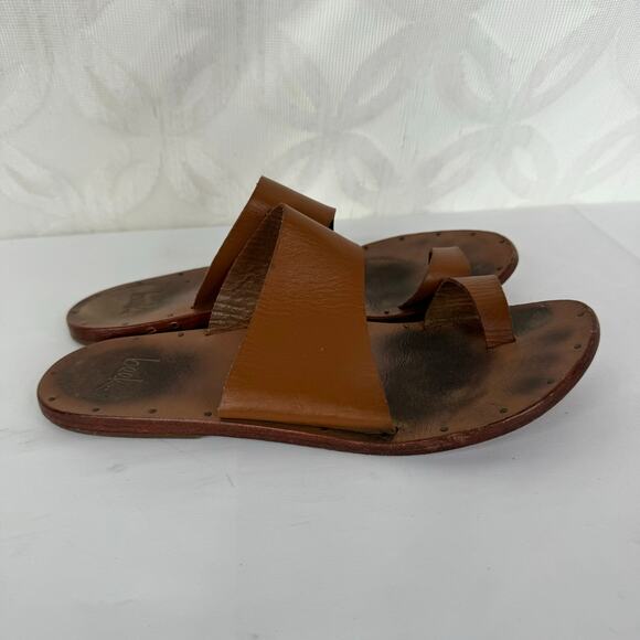 Beek Finch Handmade Leather Sandals with Toe Ring Size 6 - Picture 6 of 10